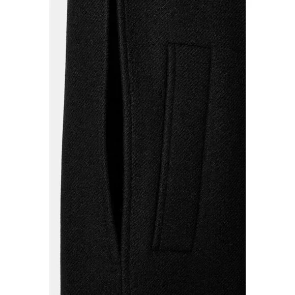 ZARA ZW COLLECTION LIMITED EDITION WOOL BLEND CAPE COAT - Picture 9 of 10